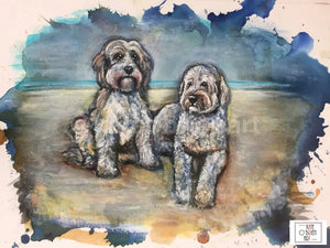 Examples Of Bespoke Dog Portraits Pet Portrait