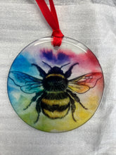 Rainbow bumble bee glass decoration (Copy)