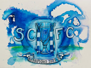 Stockport County Football Club Champions 23/24 Original Artwork