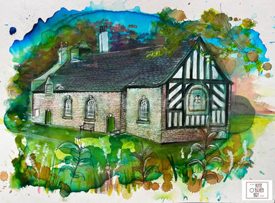 Chadkirk Chapel Art Print Stockport