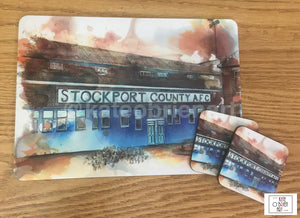 Edgeley Park Large Placemat And 2 Coasters
