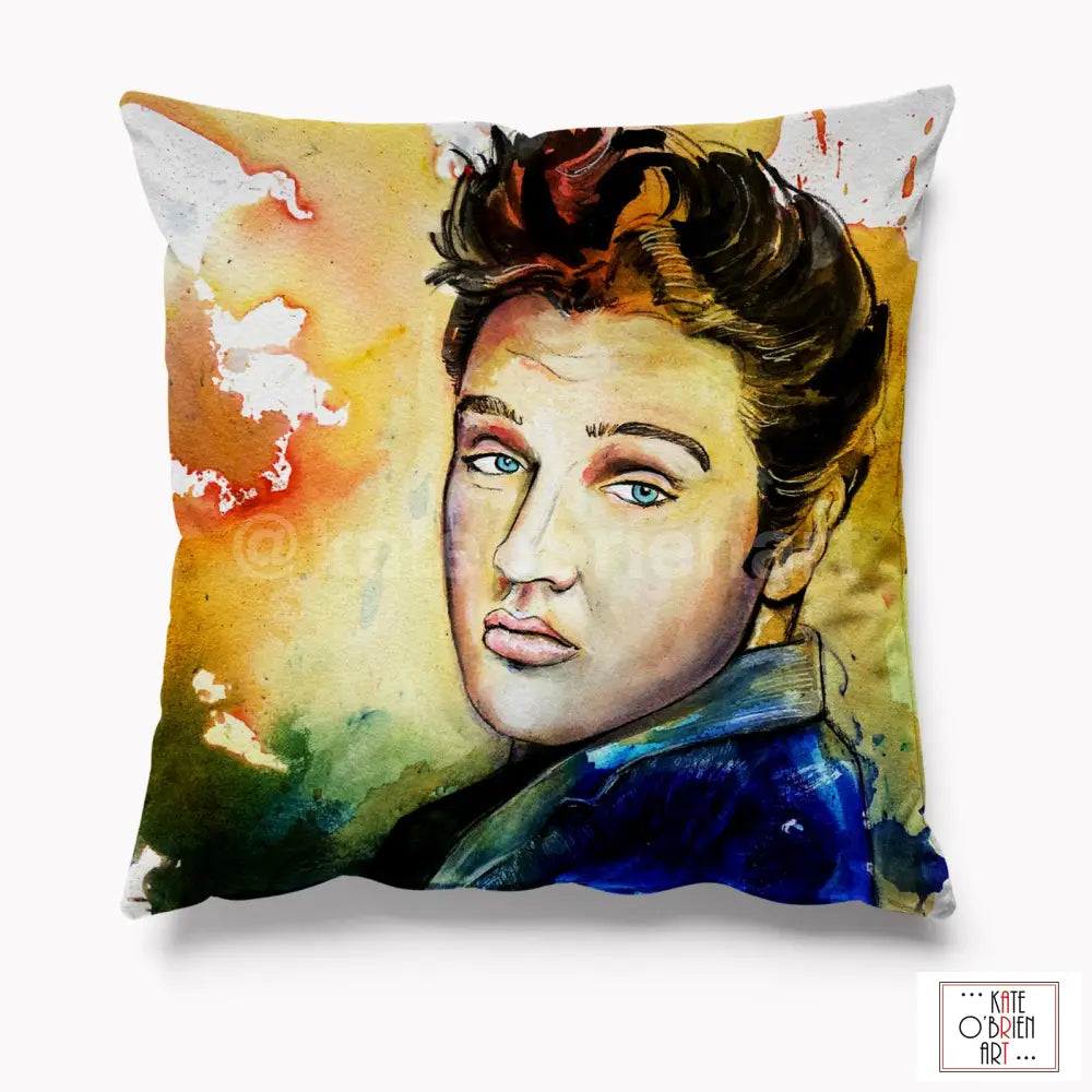 Elvis Presley Cushion – Kate O'Brien Art - Main Image