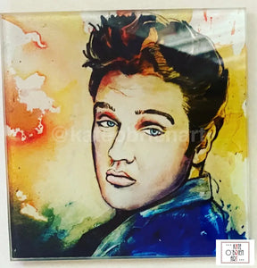 Elvis Presley Glass Coaster