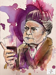 Ena Sharples Original Painting Portrait Art