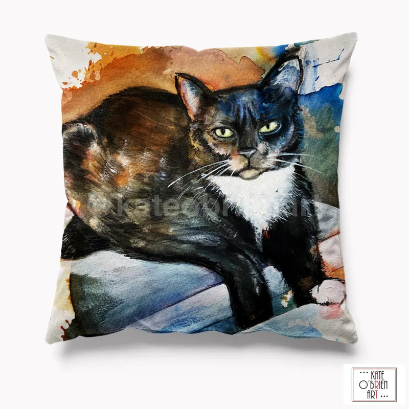 Grey cat cushion hotsell