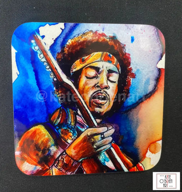 Jimi Hendrix Printed Wooden Magnet