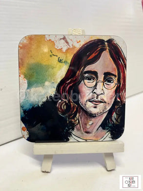 John Lennon Printed Wooden Magnet