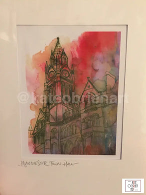 Manchester Town Hall Greetings Card