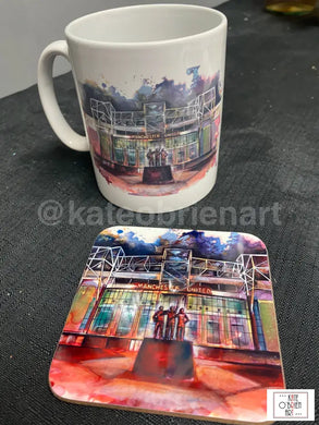 Manchester United Mug And Coaster Set Art