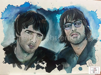 Oasis Noel Gallagher Liam Original Artwork