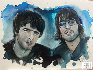 Oasis Noel Gallagher Liam Original Artwork