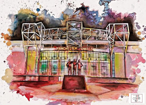 Old Trafford Football Ground Manchester Art Print