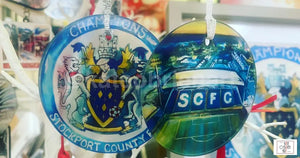 Stockport County Champions Glass Decoration