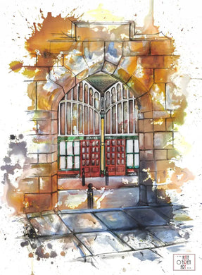 Stockport Market Hall; View From St Marys Church Art Print