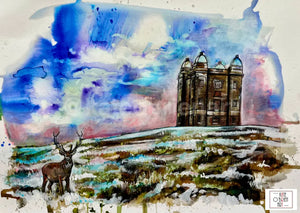 The Cage Lyme Park Art Print Stockport