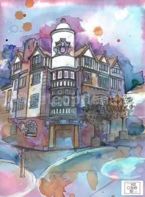 The White Lion Stockport Art Print