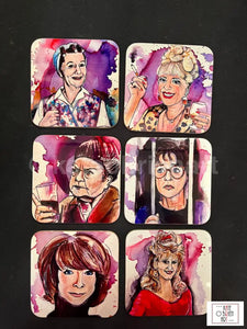 Women of the Cobbles set of six coasters