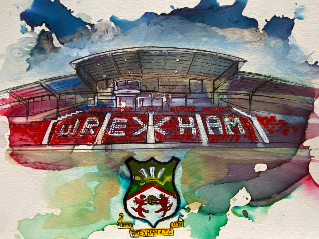 Wrexham FC artwork print